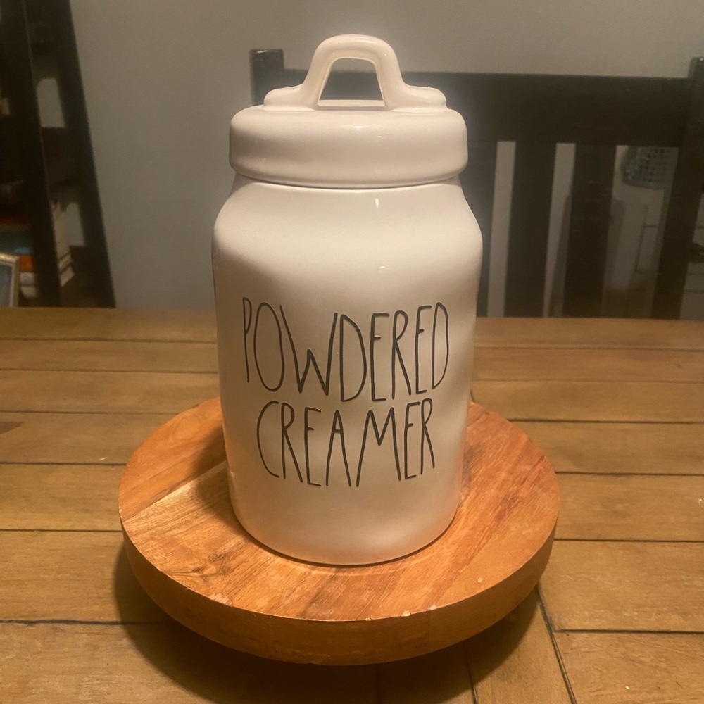Rae Dunn “POWDERED CREAMER/HOLD” Canister